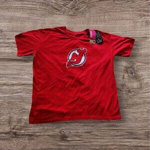 New Jersey Devils Hockey Shirt XL Women's New with Tags NHL Majestic Red